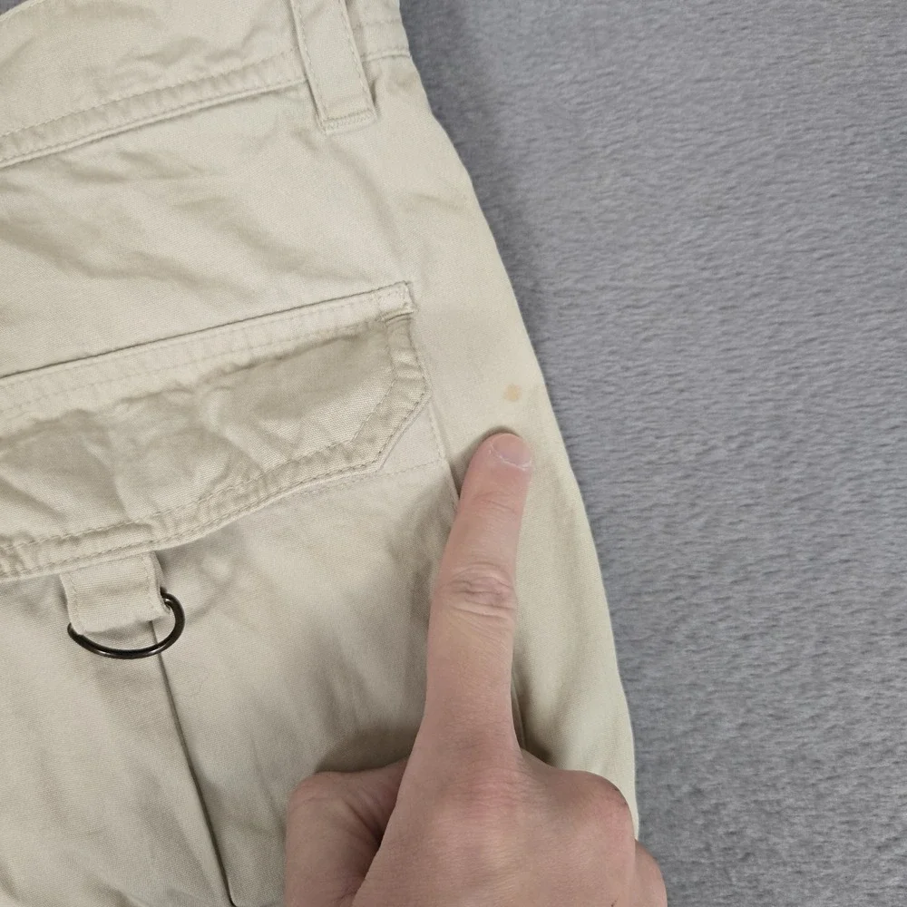 VTG Banana Republic Cargo Shorts Men 35 Safari Travel Outback Photographer Beige
